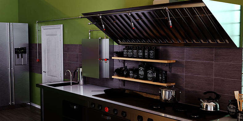 Sistema antiincendiu BKS pentru bucatarie