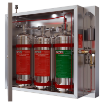 Modul de stingere pentru bucătărie BKS-20-2-MT(P) cu pornire mecanică și ieșire pentru pornire pneumatică Modul de stingere pentru bucătărie BKS-20-2-MT(P) cu pornire mecanică și ieșire pentru pornire pneumatică